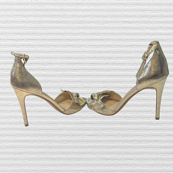 Steve Madden Xenia Gold Bow Heels - Picture 5 of 8